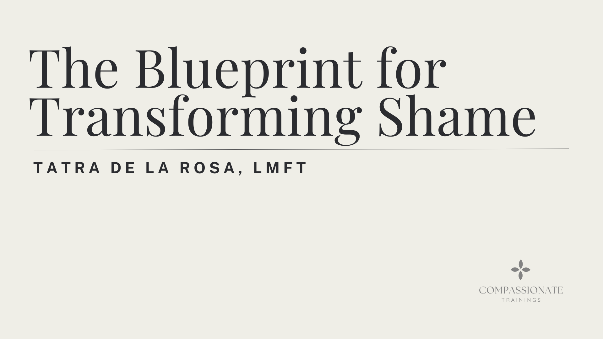 The Blueprint for Transforming Shame